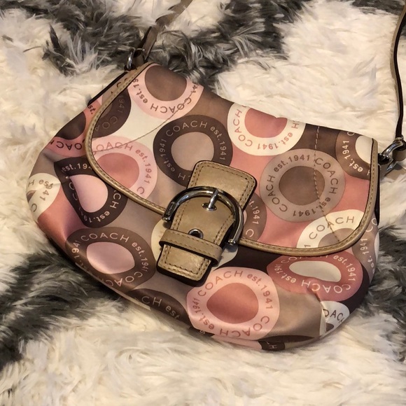 Gently Used: Coach Pink Limited Edition Crossbody - Picture 1 of 5